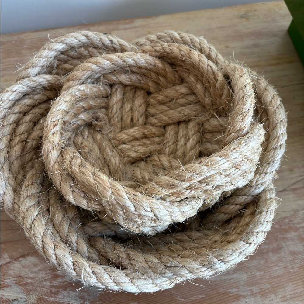 Natural Rope Knot Nesting Bowls